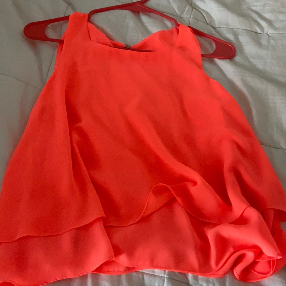 Pink, neon tank